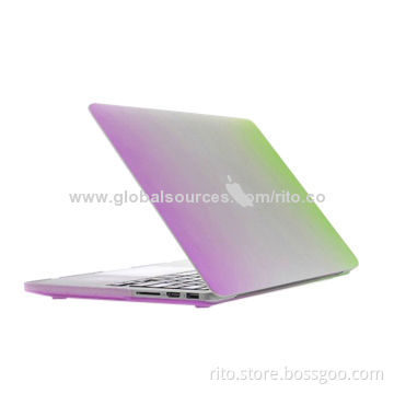 New Rainbow Color Rubberized Shell Cover for New Macbook Pro 13"